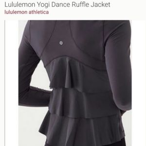 COPY - Lululemon yogi dance ruffle jacket